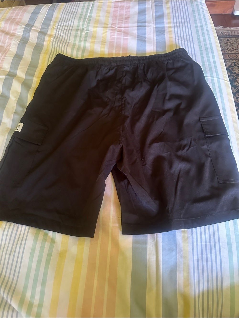 Men's Black Cargo Swim Shorts
